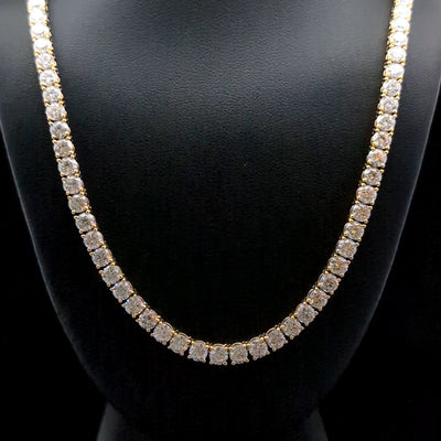 TENNIS NECKLACES 14KY EF VS2 HPHT DIA 21.01CTS