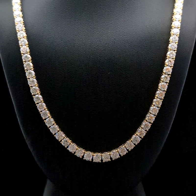 TENNIS NECKLACES 14KY EF VS2 HPHT DIA 21.01CTS