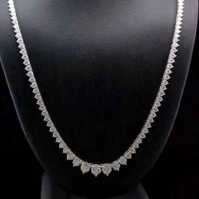 (0.35CT) RIVIERA NECKLACE 14KW EF VS2 HPHT DIA 8.06CTS