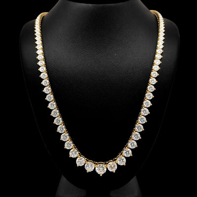 (0.76 CTS) RIVIERA NECKLACE 14KY EFG VS2 CVD DIA 15.22CTS