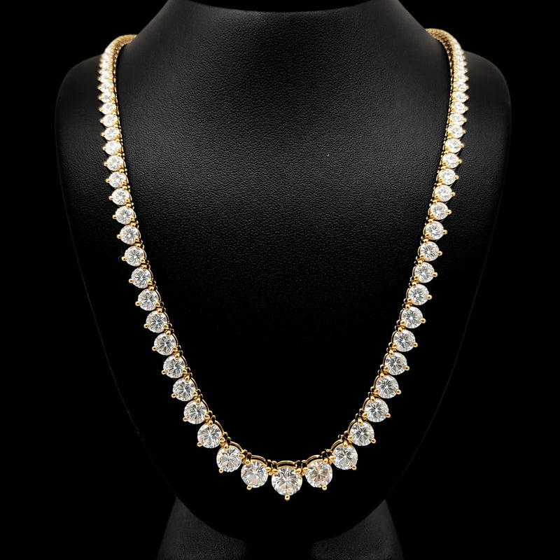 (0.76 CTS) RIVIERA NECKLACE 14KY EFG VS2 CVD DIA 15.22CTS