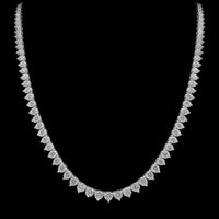 TENNIS NECKLACE 14KW EFG VS2 CVD DIA 9.72CTS