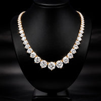 (1.09CTS) RIVIERA NECKLACE 14KY DEF VS2 HPHT DIA 21.22CTS
