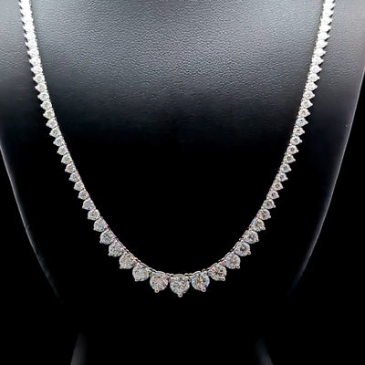 (0.30CTS) RIVIERA NECKLACE 14KW EF VS2 HPHT DIA 7.29CTS