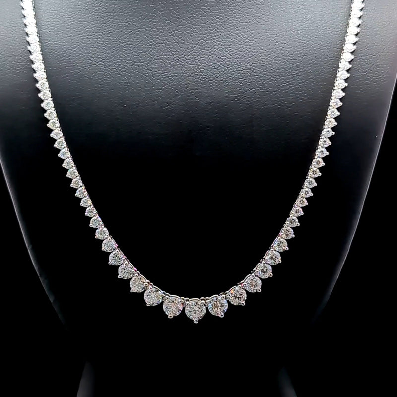 (0.30CTS) RIVIERA NECKLACE 14KW EF VS2 HPHT DIA 7.29CTS