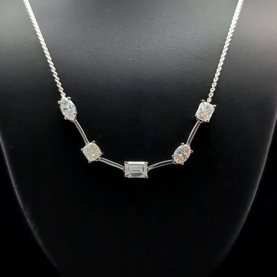 FANCY NECKLACE 14KW FG VS1 CVD DIA 2.57CTS