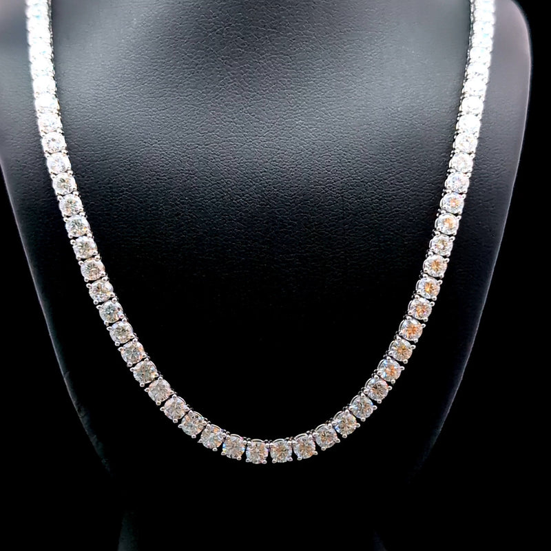 TENNIS NECKLACES 14KW EF VS2 HPHT DIA 21.10CTS