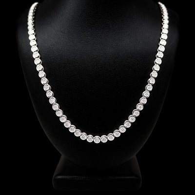 TENNIS NECKLACE 14KW EFG VS2 CVD DIA 7.33CTS