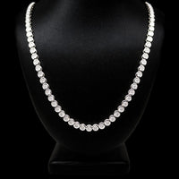 TENNIS NECKLACE 14KW EFG VS2 CVD DIA 7.33CTS