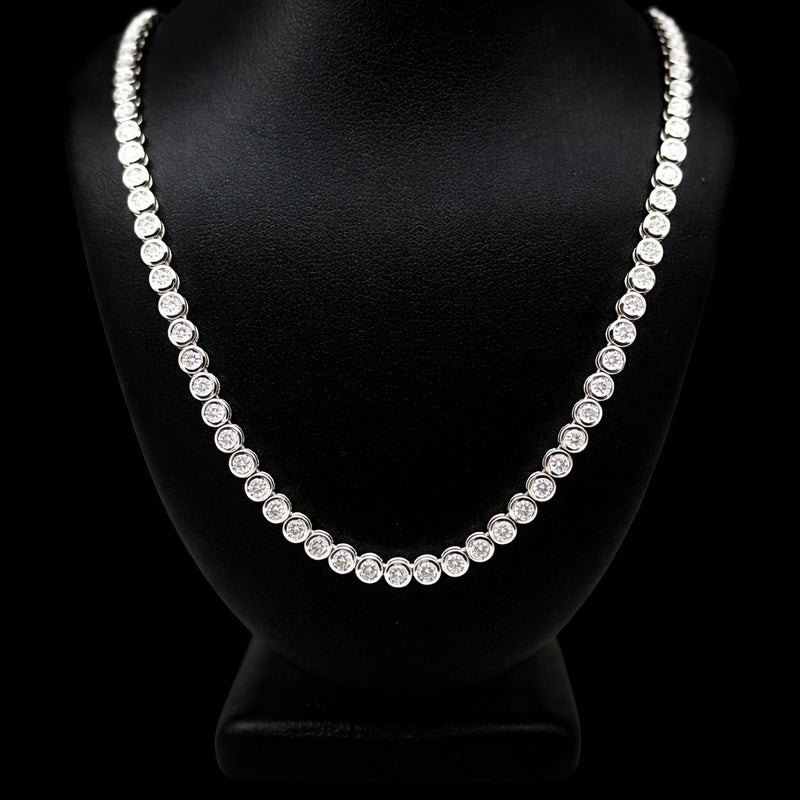 TENNIS NECKLACE 14KW EFG VS2 CVD DIA 7.33CTS