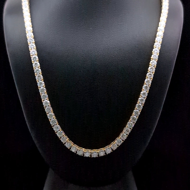TENNIS NECKLACES 14KY EF VS2 HPHT DIA 23.05CTS