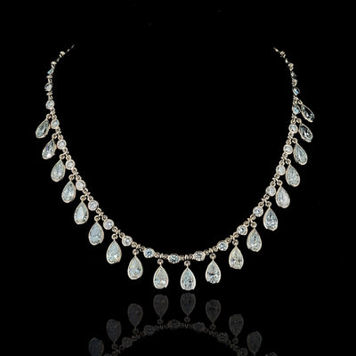FANCY NECKLACE 14KW FG VS CVD DIA 25.51CTS
