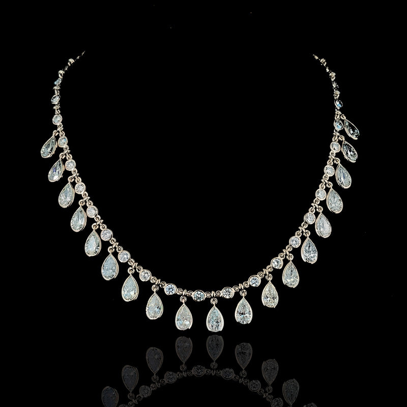 FANCY NECKLACE 14KW FG VS CVD DIA 25.51CTS