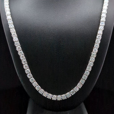 TENNIS NECKLACES 14KW EF VS2 HPHT DIA 23.69CTS