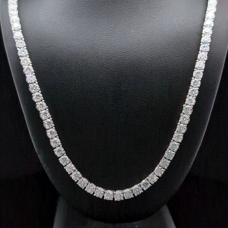 TENNIS NECKLACES 14KW EF VS2 HPHT DIA 23.69CTS