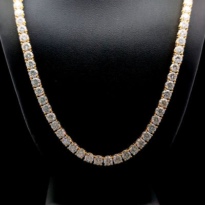 TENNIS NECKLACE 14KY FG VS2 CVD DIA 24.49CTS