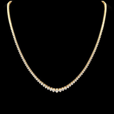 (0.08CTS) RIVIERA NECKLACE 14KY EFG VS2 CVD DIA 2.69CTS