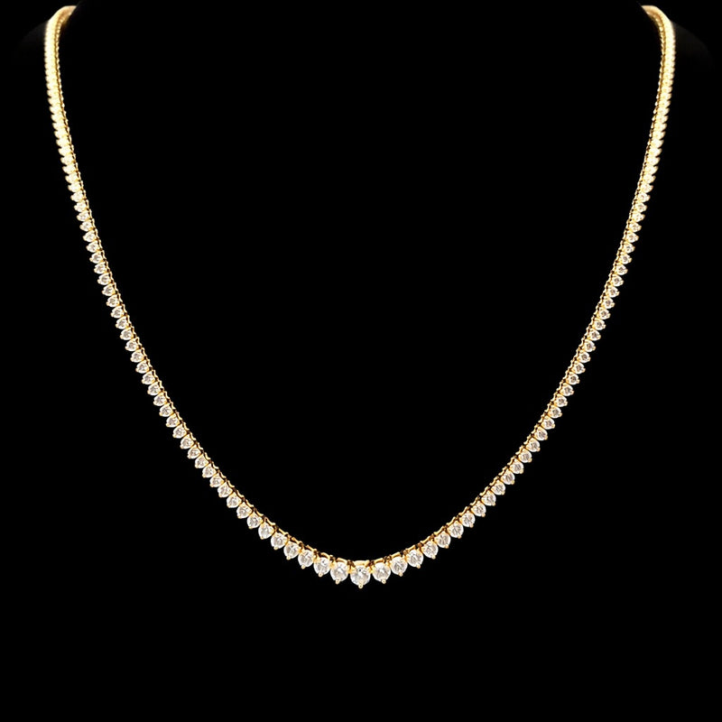 (0.08CTS) RIVIERA NECKLACE 14KY EFG VS2 CVD DIA 2.69CTS