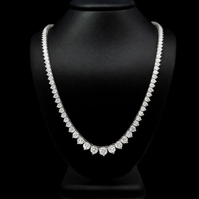 (0.38CTS) RIVIERA NECKLACE 14KW DEF VS2 HPHT DIA 13.33CTS