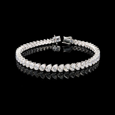 TENNIS BRACELET 14KW FG VS CVD DIA 8.45CTS