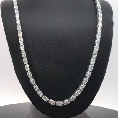 E-W TENNIS NECKLACE 14KW EF VS1 HPHT DIA 16.03CTS