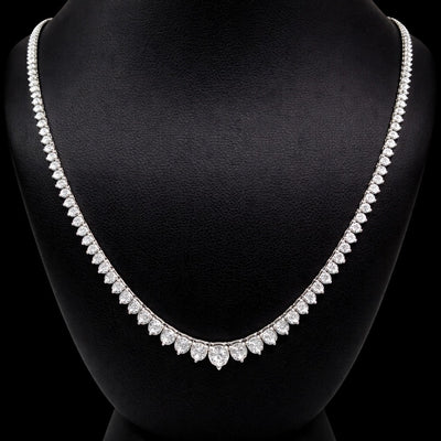 (0.15CTS)RIVIERA NECKLACE 14KW EFG VS2 CVD DIA 5.40CTS