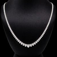 (0.15CTS)RIVIERA NECKLACE 14KW EFG VS2 CVD DIA 5.40CTS