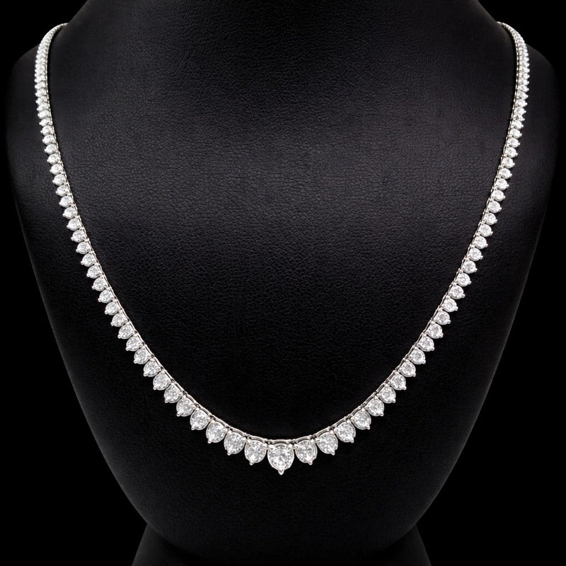 (0.15CTS)RIVIERA NECKLACE 14KW EFG VS2 CVD DIA 5.40CTS