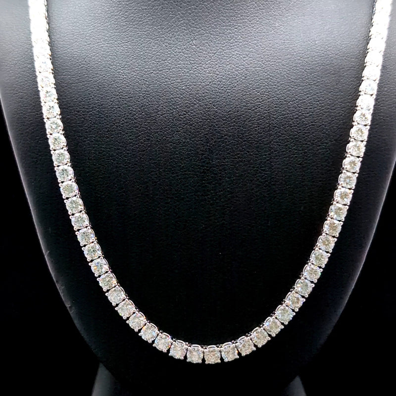 TENNIS NECKLACE 14KW FG VS2 CVD DIA 20.19CTS