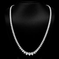 (0.34CTS) RIVIERA NECKLACE 14KW EFG VS2 CVD DIA 7.38CTS