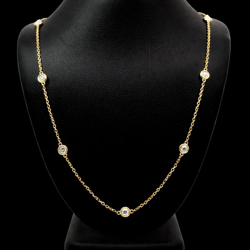 DIAMOND BY THE YARD NECKLACE 14KY DEF VS2 HPHT DIA 1.22CTS