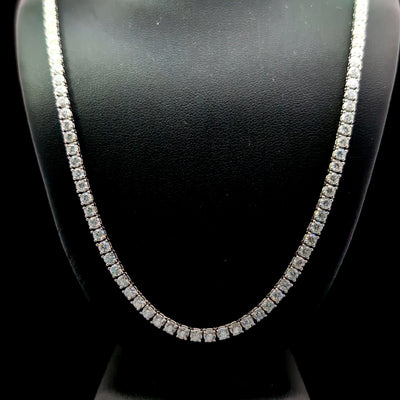 TENNIS NECKLACE 14KW EFG VS2 CVD DIA 9.93CTS