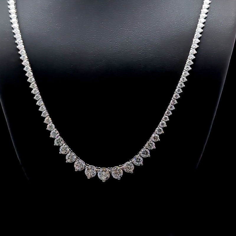 (0.28CT) RIVIERA NECKLACE 14KW EF VS2 HPHT DIA 7.26CTS