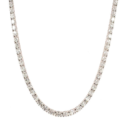 TENNIS NECKLACE 14KW EF VS1 HPHT DIA 14.98CTS