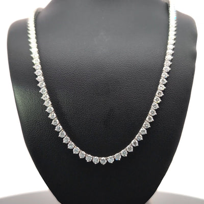 TENNIS NECKLACE 14KW FG VS2 CVD DIA 11.97CTS