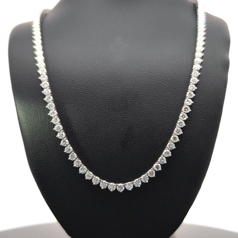 TENNIS NECKLACE 14KW FG VS2 CVD DIA 11.97CTS