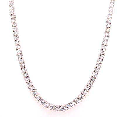 TENNIS NECKLACE 14KW FG VS2 CVD DIA 21.42CTS