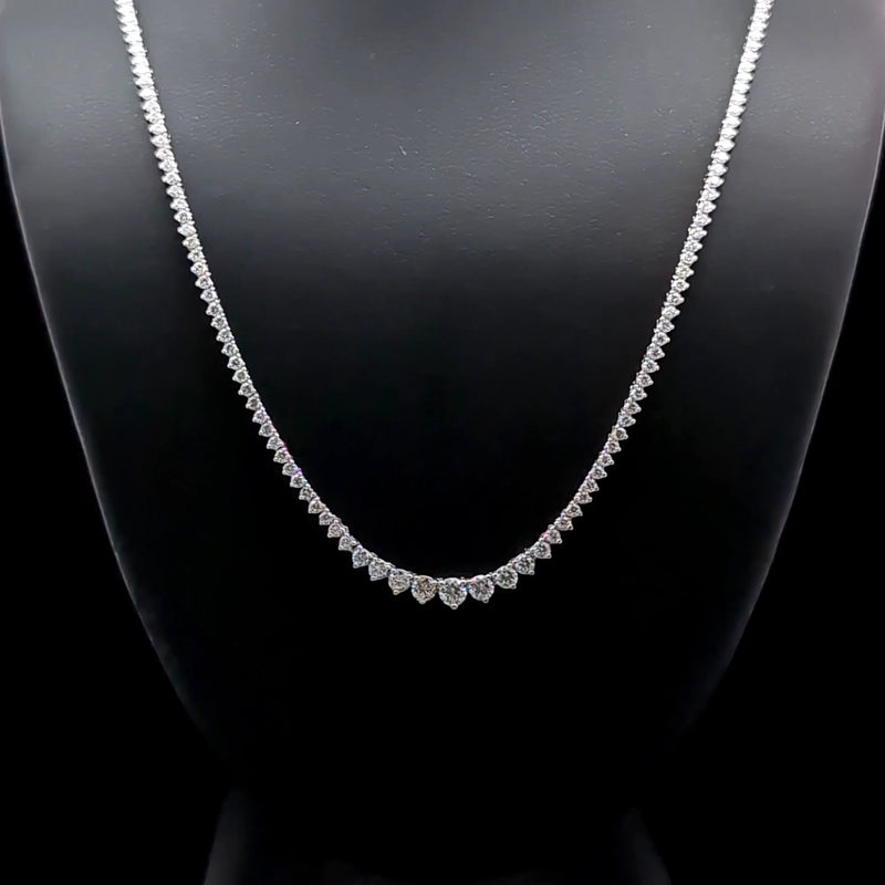 (0.08CTS) RIVIERA NECKLACE 14KW FG VS2 CVD DIA 3.19CTS