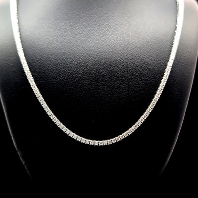 TENNIS NECKLACE 14KW FG VS2 CVD DIA 3.14CTS