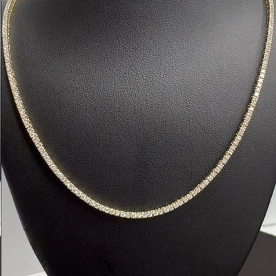 TENNIS NECKLACE 14KY EF VS2 HPHT DIA 4.05CTS