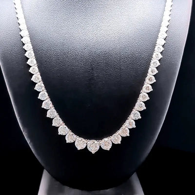TENNIS NECKLACE 14KW DEF VS1 HPHT DIA 3.91CTS