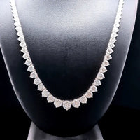 TENNIS NECKLACE 14KW DEF VS1 HPHT DIA 3.91CTS
