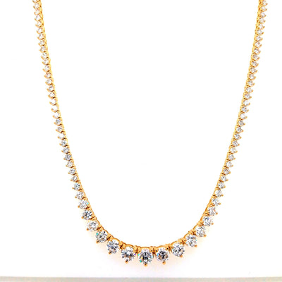 (0.29CT) RIVIERA NECKLACE 14KY FG VS2 CVD DIA 7.11CTS