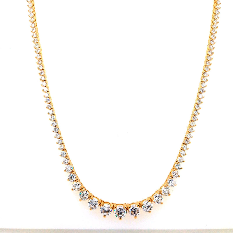 (0.29CT) RIVIERA NECKLACE 14KY FG VS2 CVD DIA 7.11CTS