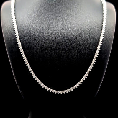TENNIS NECKLACE 14KW FG VS2 CVD DIA 3.95CTS