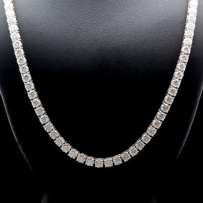 TENNIS NECKLACE 14KW EFG VS2 CVD DIA 15.40CTS