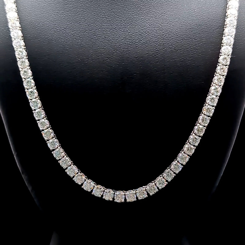 TENNIS NECKLACE 14KW EFG VS2 CVD DIA 15.40CTS