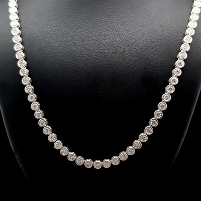 TENNIS NECKLACE 14KW FG VS2 CVD DIA 5.75CTS