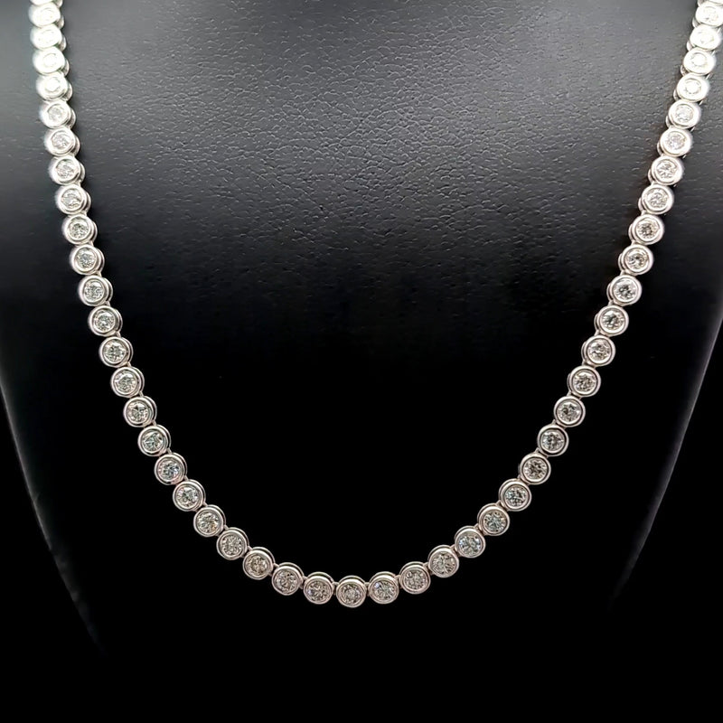 TENNIS NECKLACE 14KW FG VS2 CVD DIA 5.75CTS