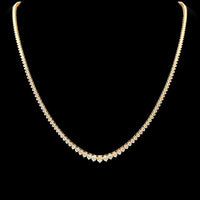 (0.08CTS)RIVIERA NECKLACE 14KY EFG VS2 CVD DIA 2.70CTS